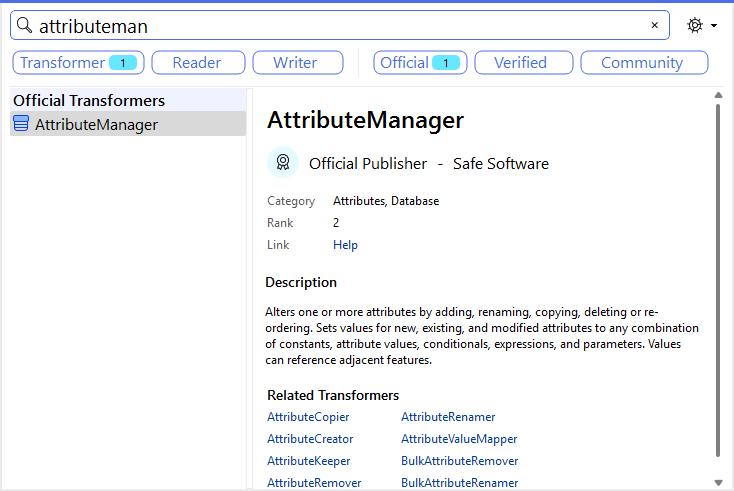 Adding an AttributeManager